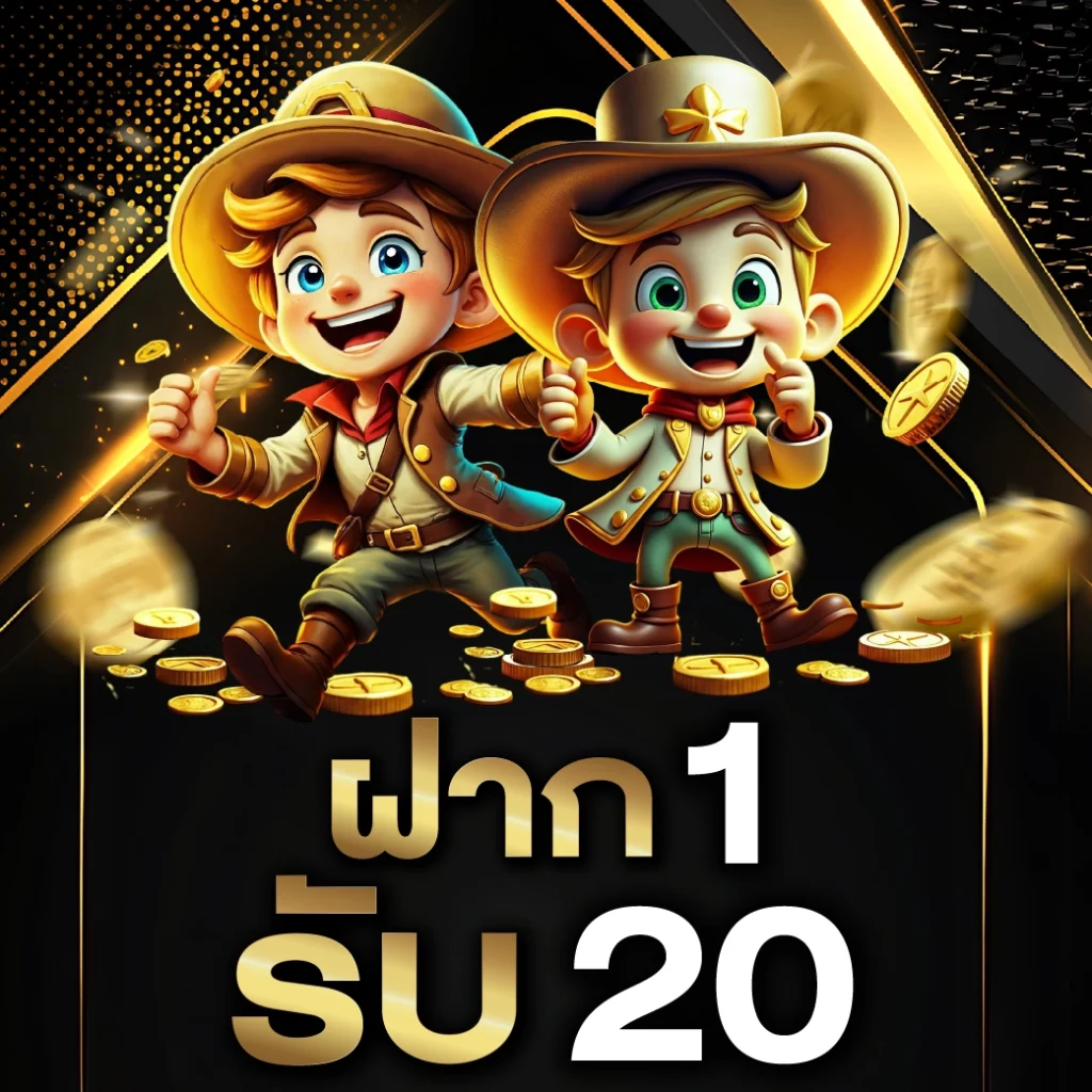 โปรฝาก 1 รับ 20 ล่าสุด